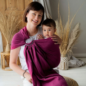 Ring sling Pure Linen Orchid - size M (2 m)