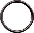Black aluminium rings for baby slings, size S