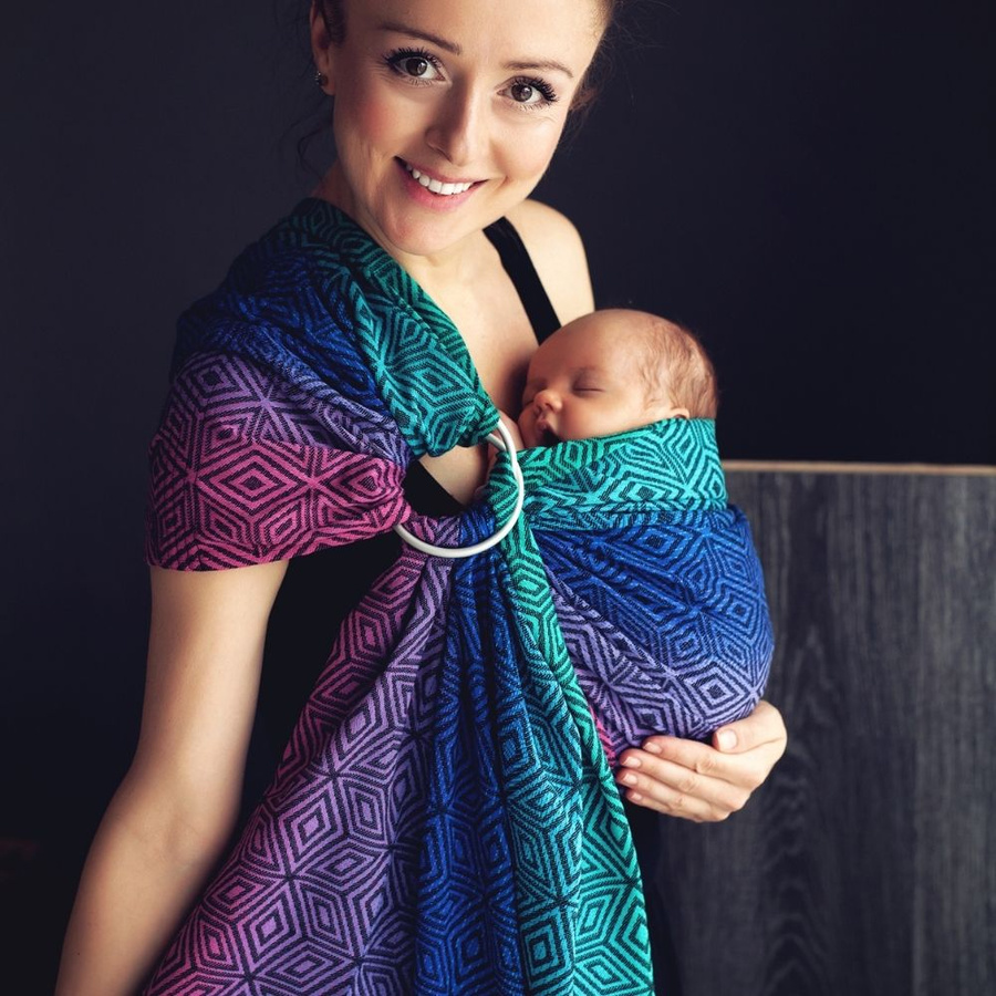 Ring sling Dark Aurora Cube - size M (2m) /2nd class