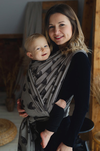 Brown Baby Wrap Cosy Love size 7 –– for babies and toddlers