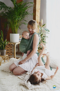 Baby Sling Bamboo Verdelit size 9