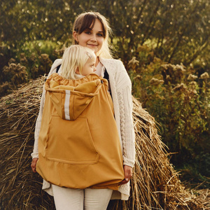 Babywearing Cover (softshell) - Mustard