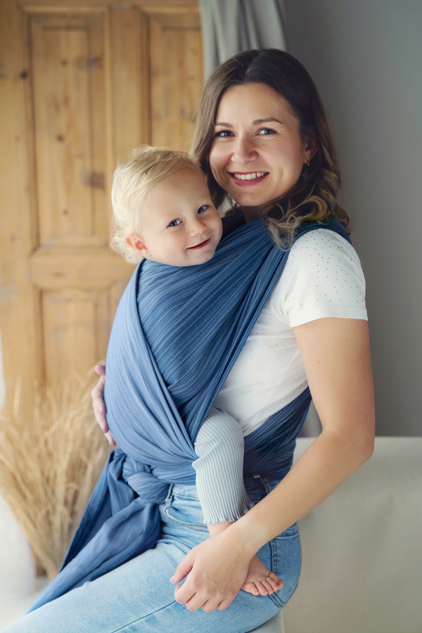 Bamboo Celestine Baby Wrap 4,6 m | Breathable bamboo baby wrap for summer