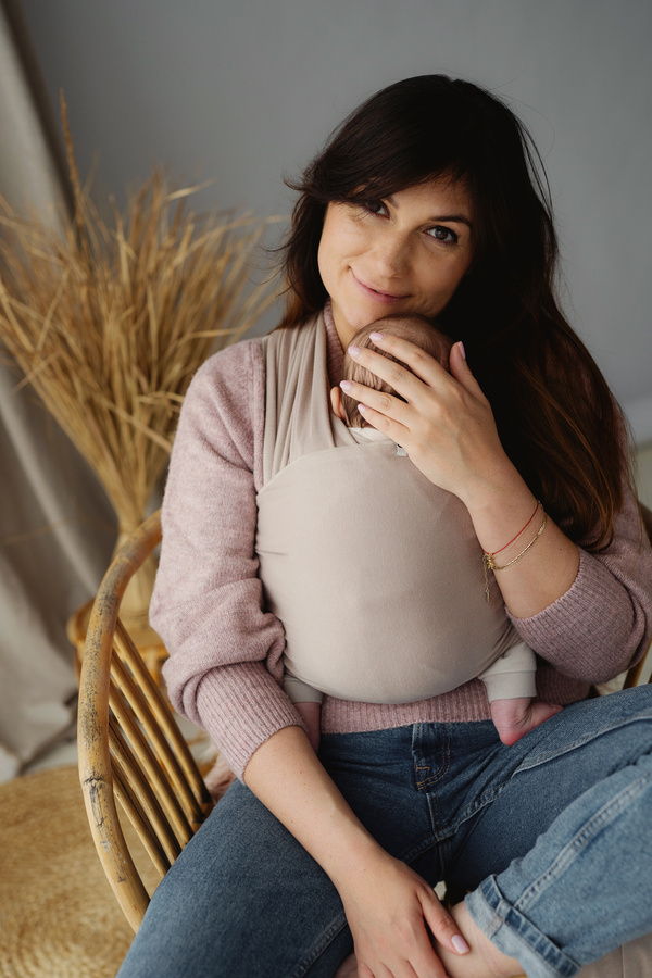 Stretchy Baby Sling Royal Beige/2nd class