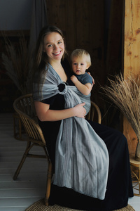 Ring sling TENCEL™ Silver Path - size S (1,7 m)