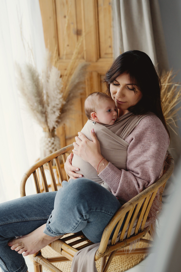 Stretchy Baby Sling Royal Beige/2nd class
