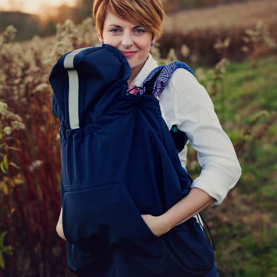 Babywearing Cover (softshell) - Navy