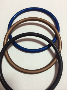 Slate aluminium rings for baby slings, size M