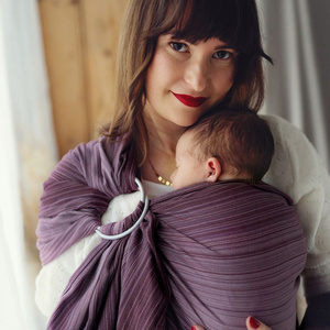 Soft ring sling – Bamboo Rubellite size L