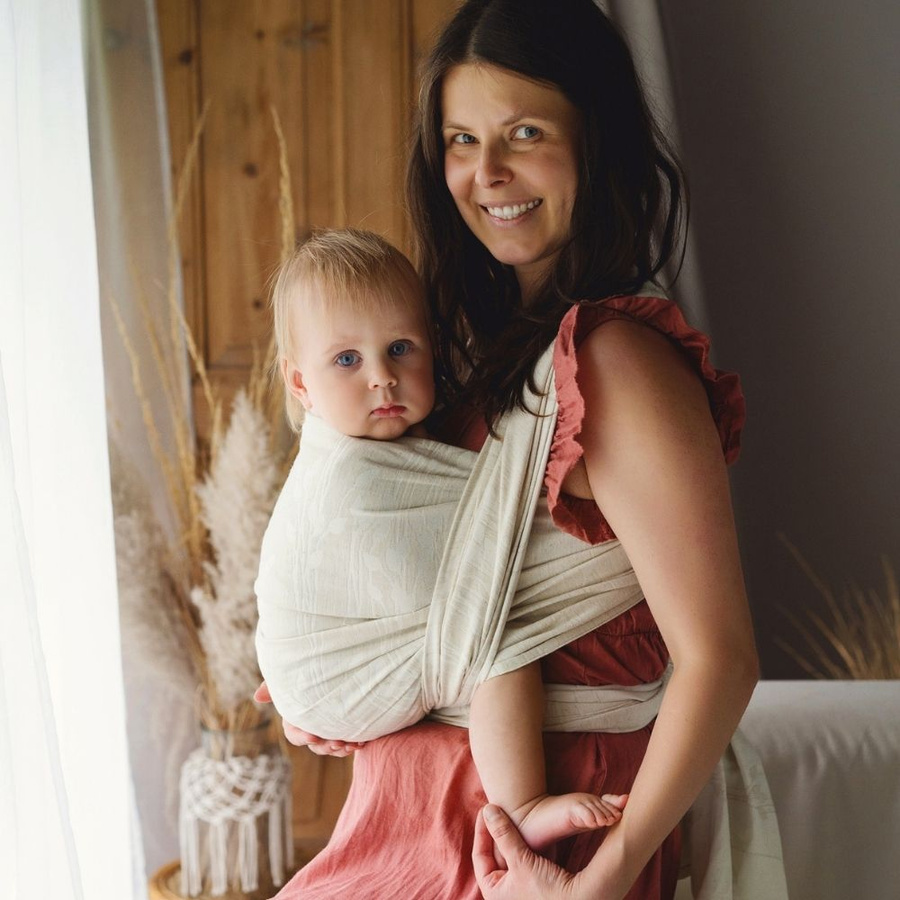 Baby Sling Linen Summer Meadow - size 6 /2nd class