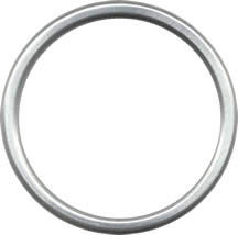 Silver aluminium rings for baby slings, size M
