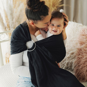 Ring sling Pure Linen Midnight Black - size S (1,7 m) /2nd class