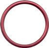 Red aluminium rings for baby slings, size S