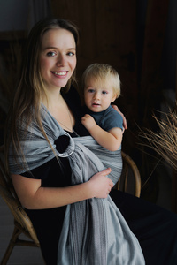 Ring sling TENCEL™ Silver Path - size L (2, 3 m)