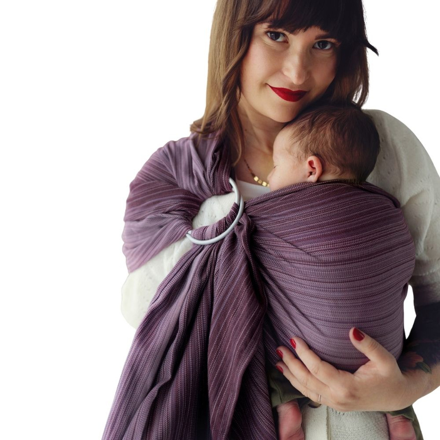 Soft ring sling – Bamboo Rubellite size L