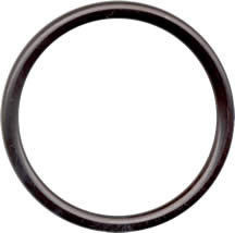 Black aluminium rings for baby slings, size M