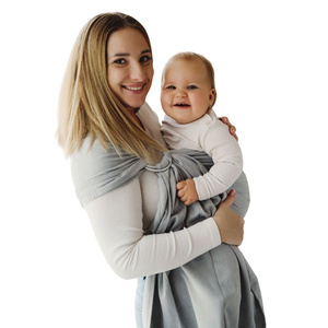 Gray Moonstone M – a ring sling for parents who value simplicity