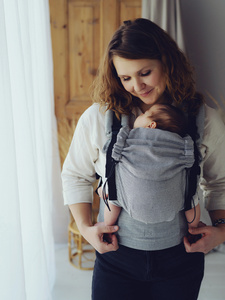 Baby Carrier Prime Zen Path – Black & White with Recycled Cotton