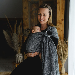 Ring sling Linen Night Wildness - size L (2,3 m)