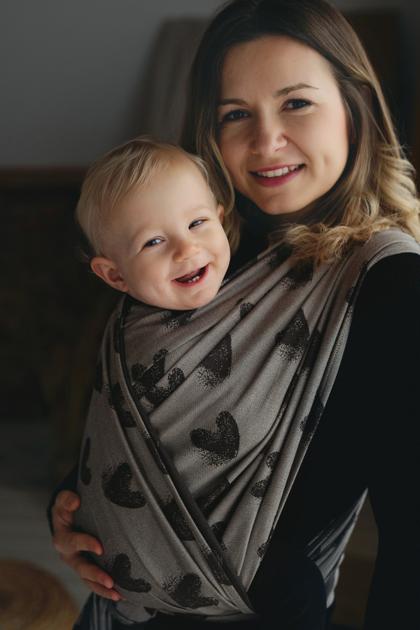 Brown Baby Wrap Cosy Love size 4/2nd class –– for babies and toddlers