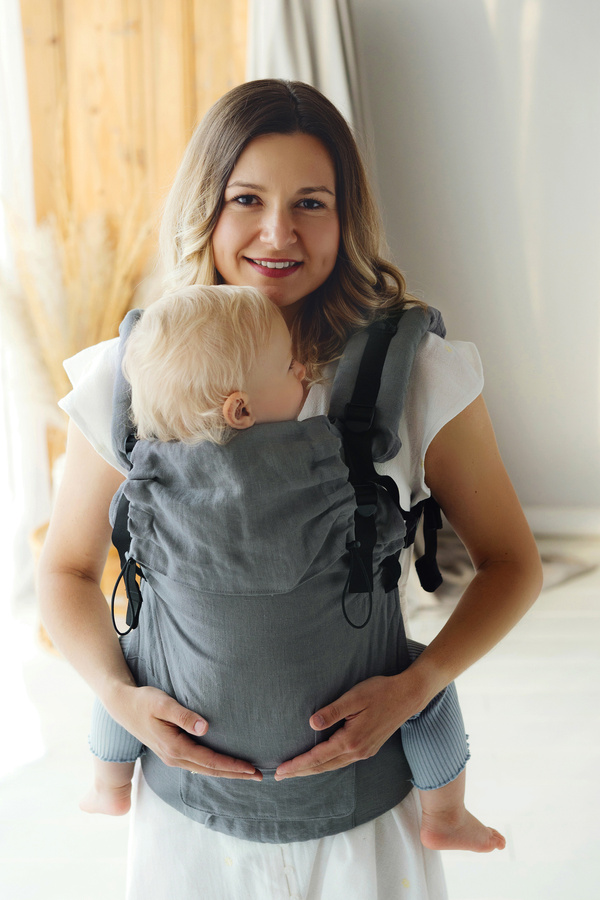Ergonomic Baby Carrier Prime - Pure Linen Shadow