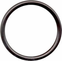 Black Hand Buffed aluminium rings for baby slings, size XL