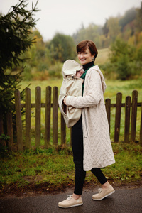 Babywearing Cover (softshell) - Beige