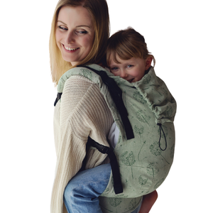 Green Preschooler Carrier Flow Lightness with linen - Dandelion