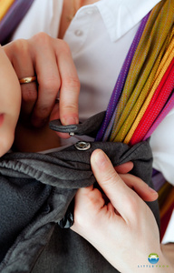Babywearing Cover (softshell) - Slate