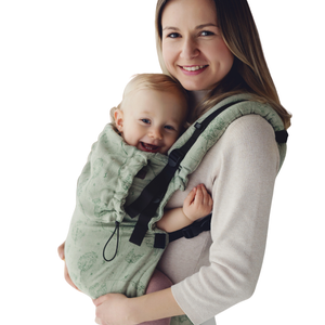 Linen Baby Carrier Prime Flow Lightness, Green Dandelion