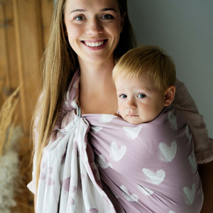 Ring sling Hazy Love Rose - size M (2 m)