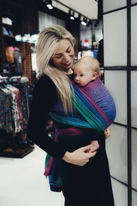 Baby Sling TENCEL™ Aurora Cube size 6 /2nd class