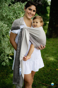 Ring sling TENCEL™ Smokey Cube - size S (1,7 m)